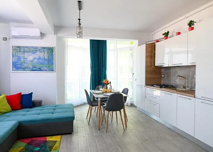 Ally By The Sea & Spa- Mamaia Nord- Private Parking-in Alezzi Appartement *